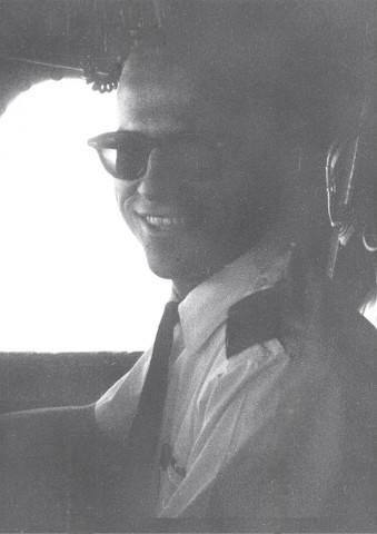 1962 Slick Airways - Bob in cockpit