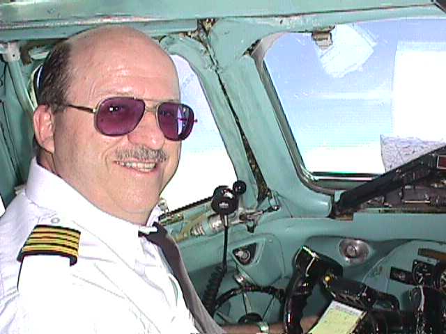 Bob as captain on DC-9